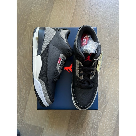 9.5M Levi's x Air Jordan 3 Retro SP Black Denim IR0914-400 IN HAND ❤️✅ NEW